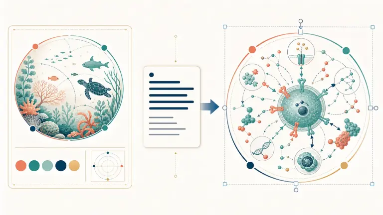 Reference to figure scientific illustration example